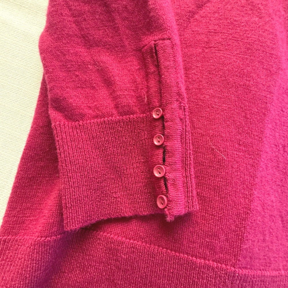 Susan Bristol 100 Percent Merino Wool‎ Sweater Pink Cowl Neck Womens Small - Picture 5 of 7